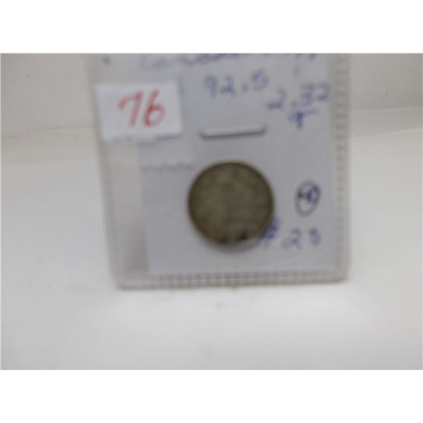 1911 KEY DATE CANADA SILVER DIME