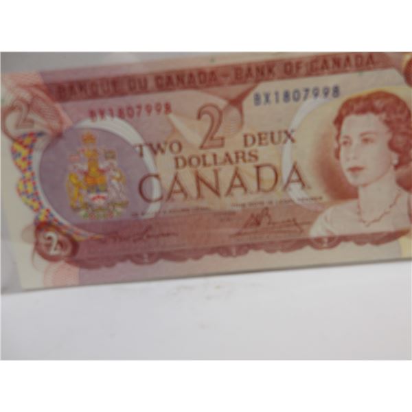 1974 CRISP UNCIRCULAED LAST OF CANADA $1 BILLS
