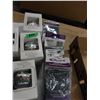Image 2 : ESTATE:  BOX C/W CHRISTMAS DECORATIONS, 3 LEVELING KIT