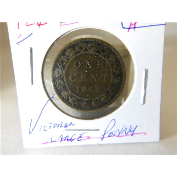 1876H CANADA VICTORIAN LARGE PENNY