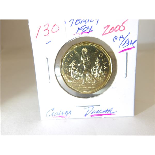 2005 TERRY FOX CH/BU CANADA DOLLAR