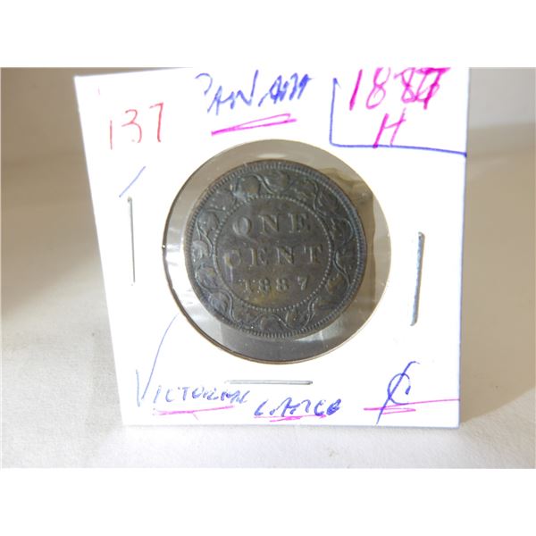 1887 VICTORIAN CANADA LARGE PENNY
