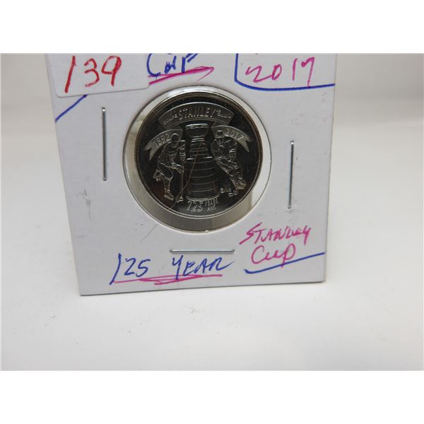 1892 - 2017 (125 YEARS) STANLEY CUP QUARTER