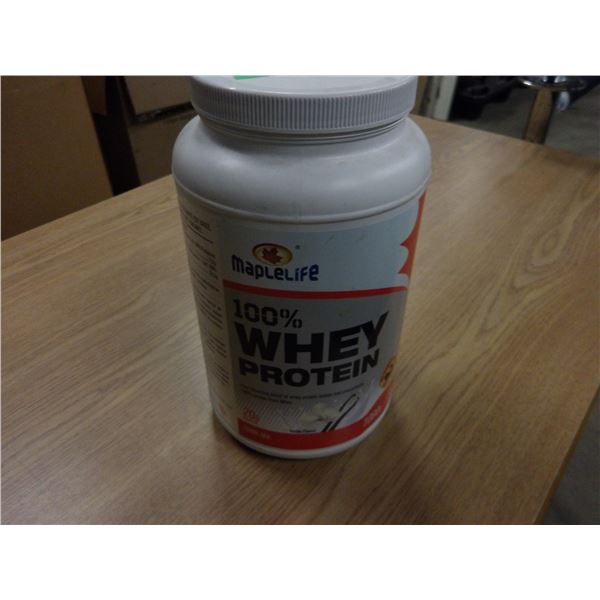 SHELF PULLS (AS IS):  MAPLE LIFE 100% WHEY PROTEIN POWDER (1000G)