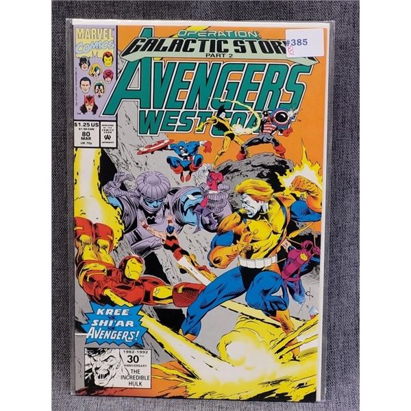 AVENGERS WEST COAST MARVEL COMICS MAR #80