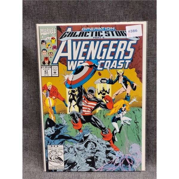 AVENGERS WEST COAST MARVEL COMICS APR #81