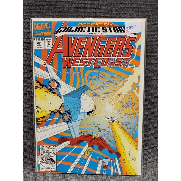 AVENGERS WEST COAST MARVEL COMICS MAY #82
