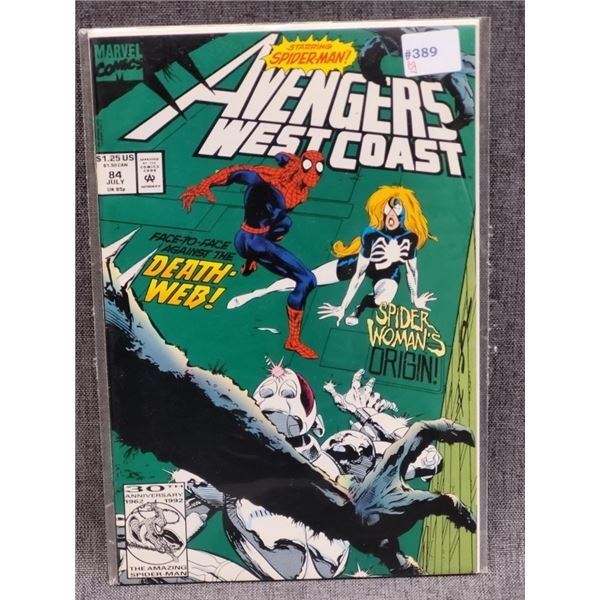 AVENGERS WEST COAST MARVEL COMICS JULY #84