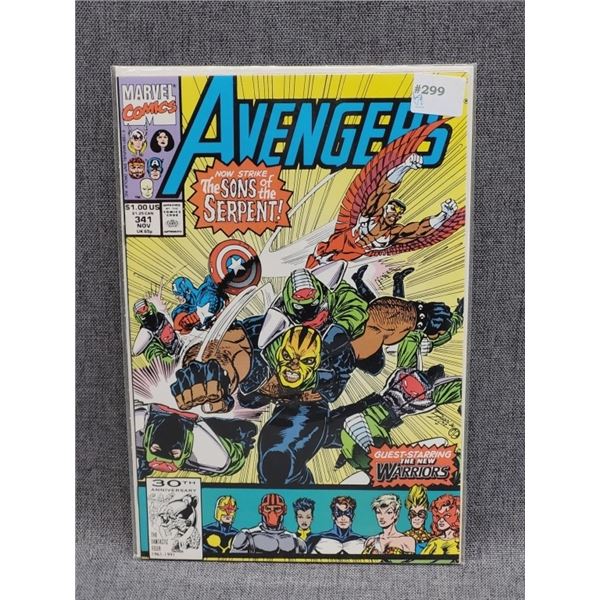 1991 AVENGERS MARVEL COMICS NOV #341