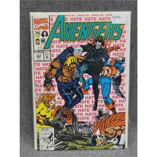 1991 AVENGERS MARVEL COMICS DEC #342