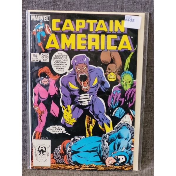 CAPTAIN AMERICA MARVEL COMICS MAR #315 75¢