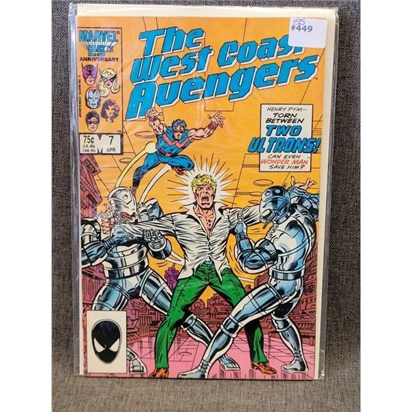 THE WESTCAOST AVENGERS MARVEL COMICS APR #7 75¢