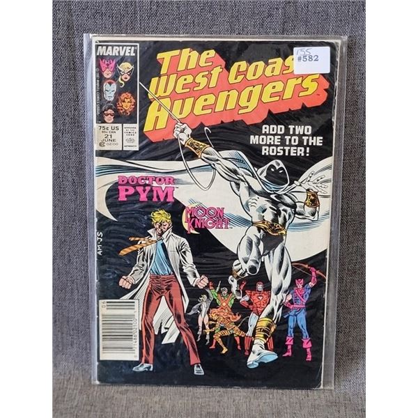 THE WESTCAOST AVENGERS MARVEL COMICS JUNE #21 75¢