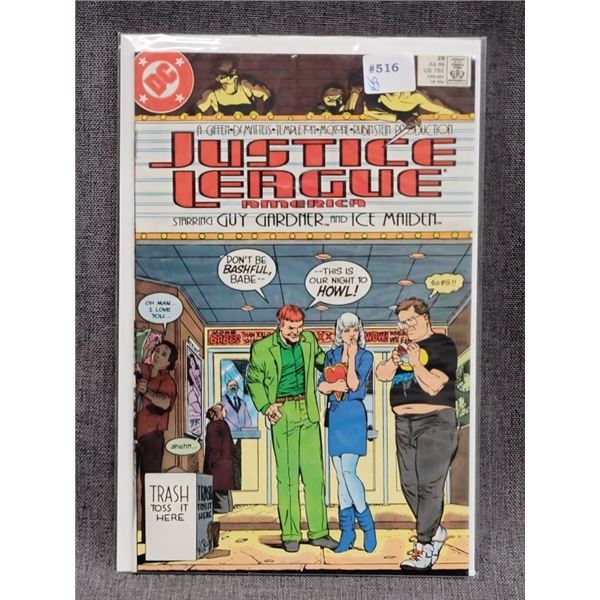 JUSTICE LEAGUE AMERICA DC COMICS 1989 JULY #28