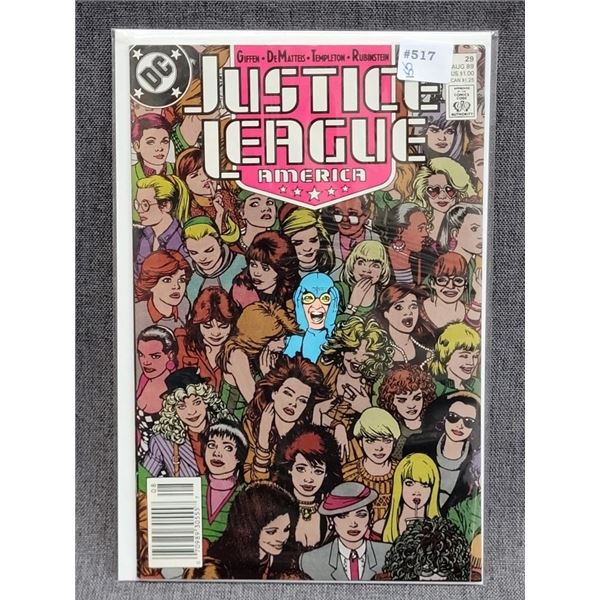 JUSTICE LEAGUE AMERICA DC COMICS 1989 AUG #29