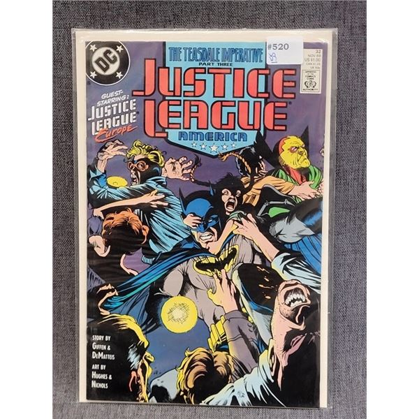 JUSTICE LEAGUE AMERICA DC COMICS 1989 NOV #32