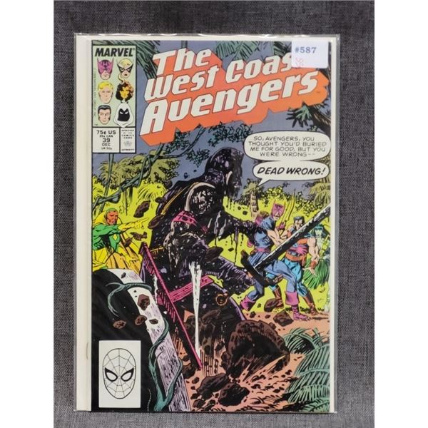 THE WEST COAST AVENGERS MARVEL COMICS DEC #39
