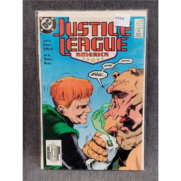 JUSTICE LEAGUE AMERICA DC COMICS 1989 DEC #33