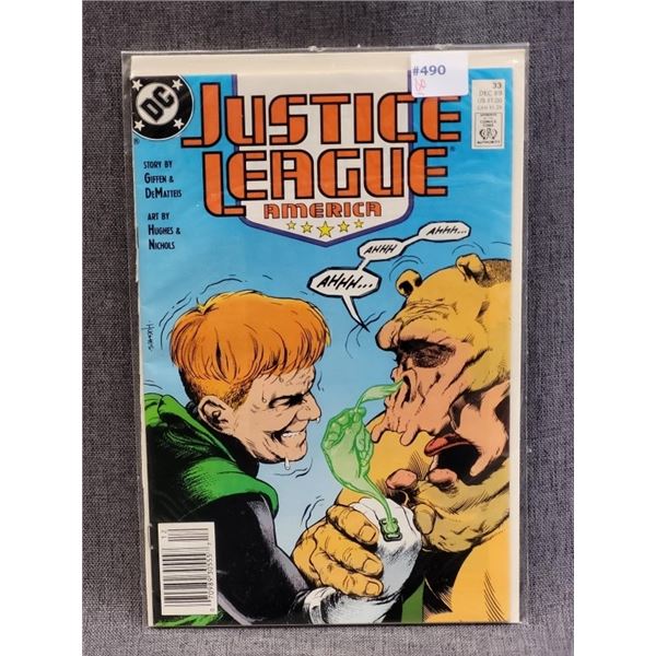 1989 JUSTICE LEAGUE DC COMICS DEC #89