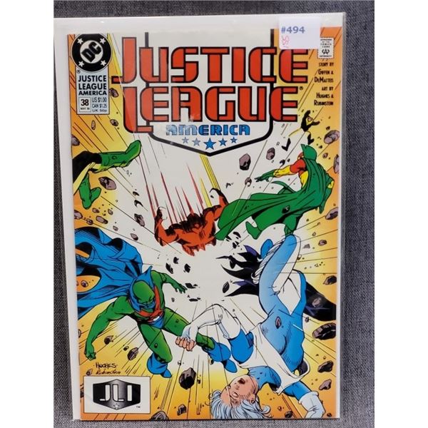 1990 JUSTICE LEAGUE AMERICA DC COMICS MAY #38