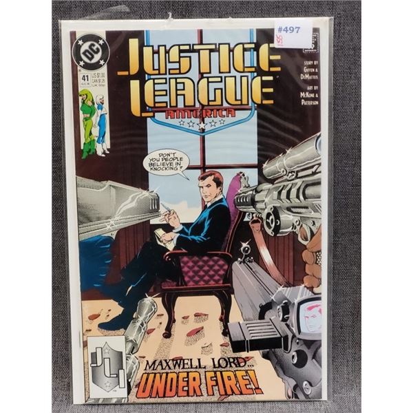 1990 JUSTICE LEAGUE AMERICA DC COMICS AUG #41