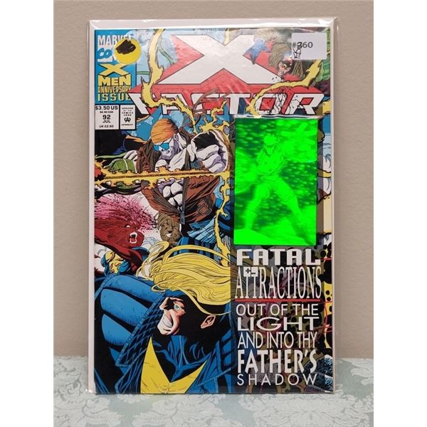 X FACTOR MARVEL COMICS JULY #92 WITH CARD