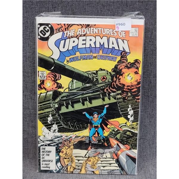 1987 THE ADVENTURES OF SUPERMAN DC COMICS APR #427