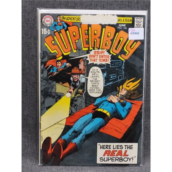SUPERBOY DC COMICS JUNE #166 15¢