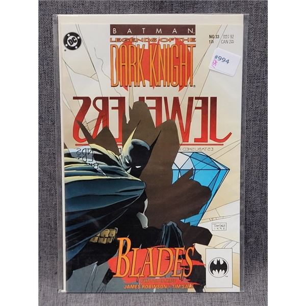 1992 BATMAN LEGENDS OF THE DARK KNIGHT