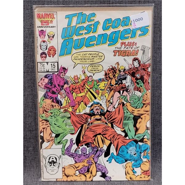 THE WEST COAST AVENGERS MARVEL COMICS DEC #15