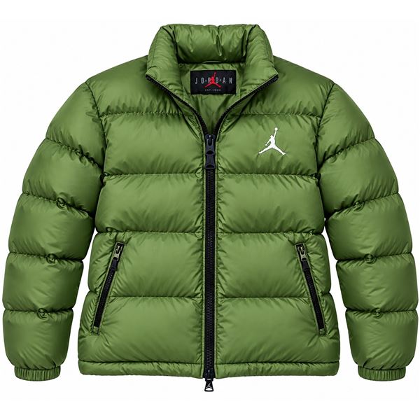 Jordan Olive Green Puffer Jacket