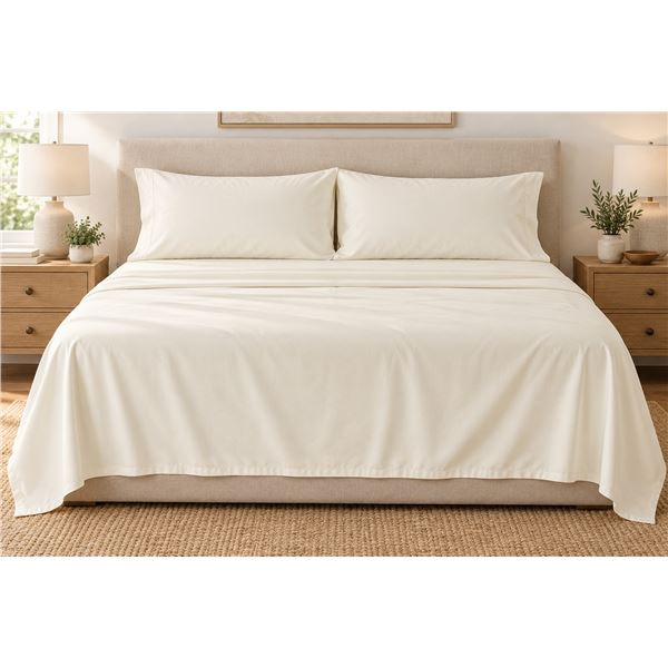 Sunset Sheet set (White) Size- King