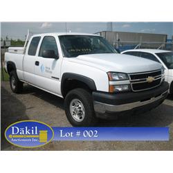 2006 CHEVROLET 2500HD 4X4 EXT CAB, 