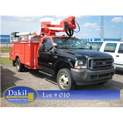 2004 FORD F550 XL SUPERDUTY BUCKET TRUCK, 