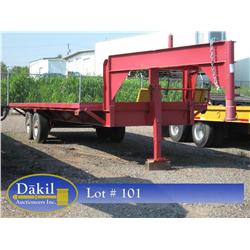 1987 22' GOOSENECK TRAILER W/RAMPS