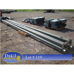 30' LIGHTPOLES W/BULLHORN BRACKET & 2 LOWER BRACKETS, (2) 1000 WATT LIGHTS, (2) 