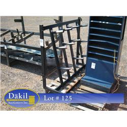BLACK CHAIN RACK; 