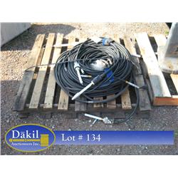 PALLET OF TESTING EQUIP CABLES; 