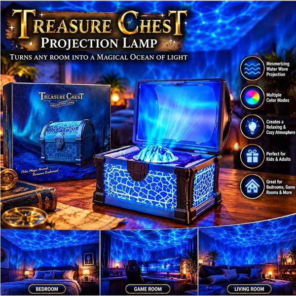 Treasure Chest Projection Lamp in Box