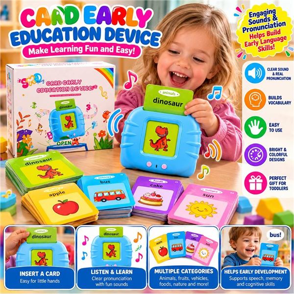 SOPMimy Early Education Card Device Dinosaur
