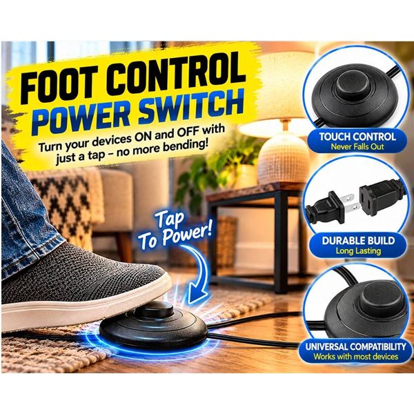 Hobbyneer Foot Switch Extension Cord