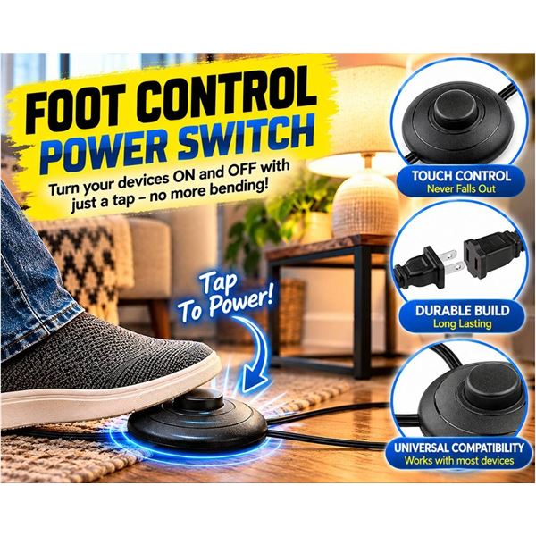Hobbyneer Foot Switch Extension Cord