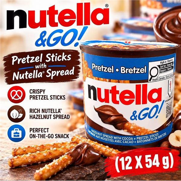 Nutella & Go! Pretzel Snack Pack 12 x 54g