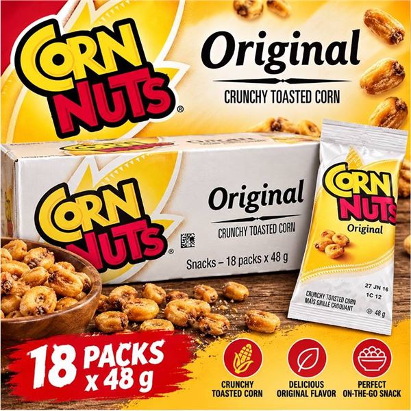 Corn Nuts Original 18 x 48g Crunchy Snack Box