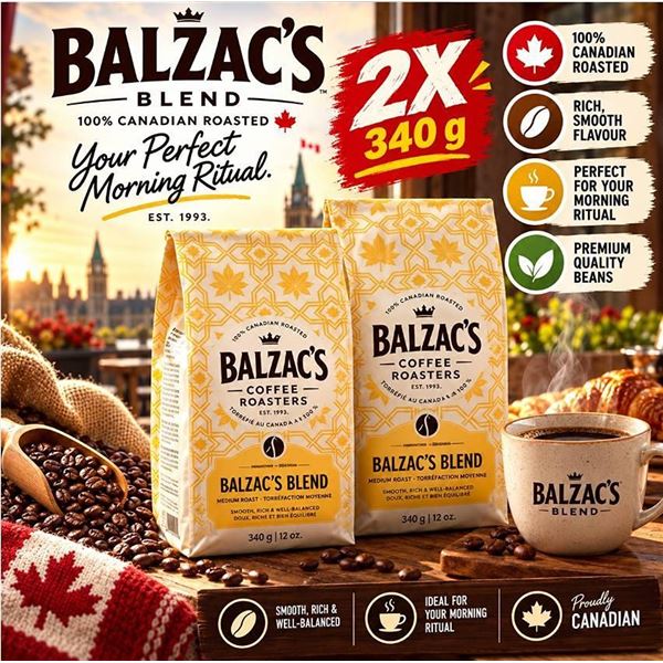 Balzac's Whole Bean Coffee Balzac's Blend 2x340g