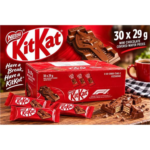 KitKat F1 Milk Chocolate Bars 30x29g Box