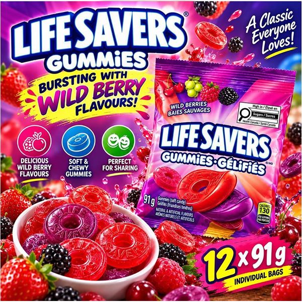 Life Savers Wild Berries Gummies 12 x 91g