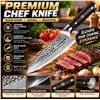 Image 1 : Haugo Damascus Chef Knife Ronin Series