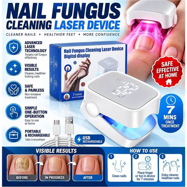 Nail Fungus Cleaning Laser Device 400mAh