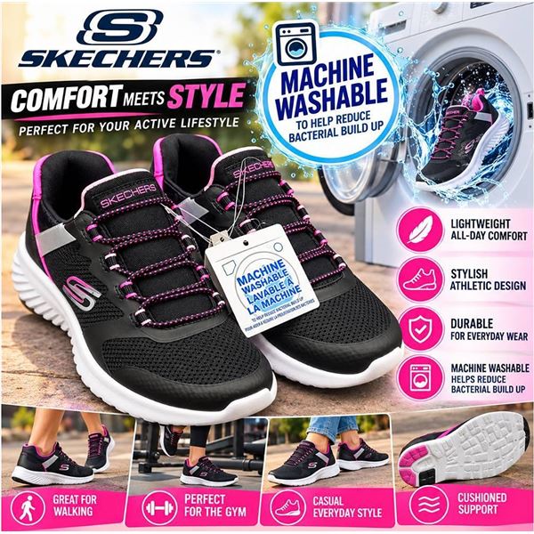 Skechers Black/Purple Sneakers Size 12